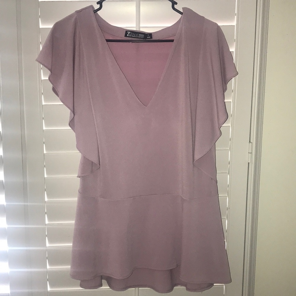 New York & Co. Ruffle Sleeved Blouse